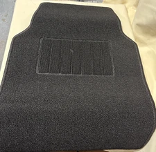 Car Carpet Floor Mats 4 Piece Rug Vinyl Heel Pad for Sedan & SUV Cars and Trucks