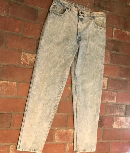 Vintage Levis 550 Talla 36W 32W Para Hombres Pantalones de Jean Denim  Lavado ácido | eBay