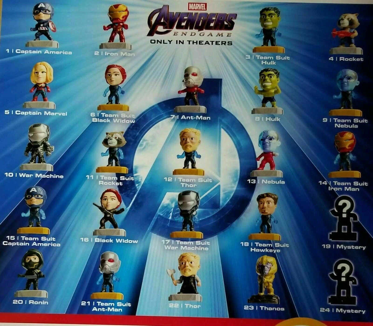 Captain marvel top mcdonalds toys