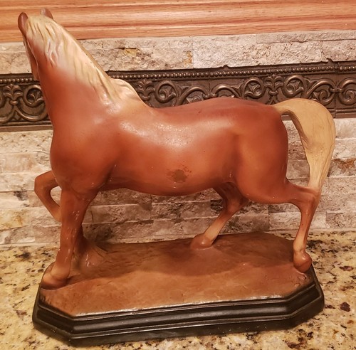 Vintage Horse Sculpture Art Stallion Large Ceramic,Stoneware, Old! Nice Detail - Picture 16 of 24
