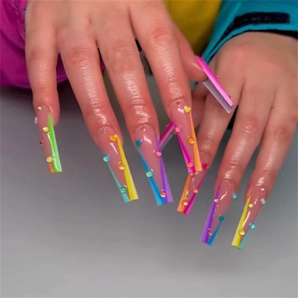 6 Sheets Multicolor LV Nail Stickers