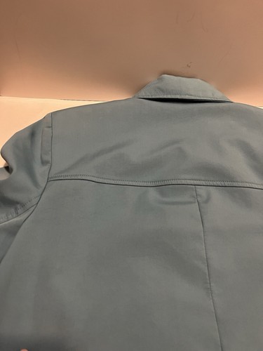 Cole Haan Studio Woman’s Turquoise Blue Lightweight Coat Size Large - Picture 17 of 23