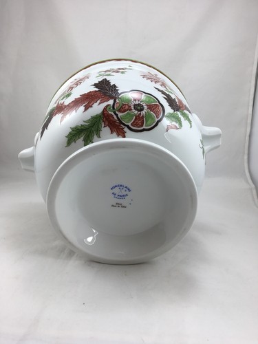Vintage Porcelain De Paris Bicentennial Edition Decor Fleur De Tabac Urn - Picture 6 of 7