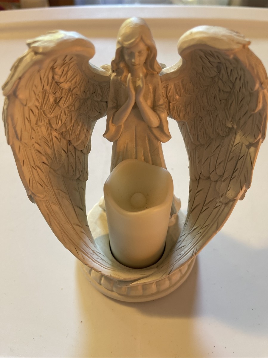 Candlestick Angel Candle Holders Stand Retro Home Decoration Resin