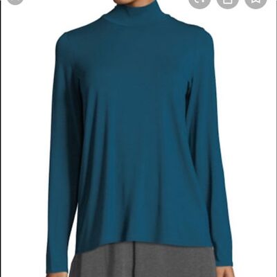 Long Sleeve Eileen Fisher Mock Turtleneck Eileen Fisher Mock Neck