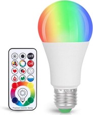 Multi Color LED Changing Lightbulb with Remote