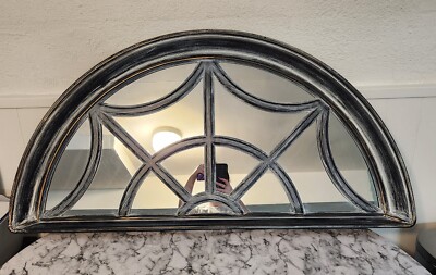 Large FARMHOUSE Vintage Inspired  Metal Arch Arched Window & Mirror Frame