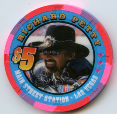 $5 Main Street Station Richard Petty LE Chip Downtown Las Vegas 2000