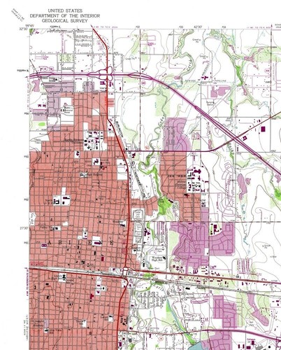 Topographical Map - Abilene Texas East Quad - USGS 1957 - 23 x 28.60 - 第 2/20 張圖片