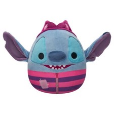Squishmallows Official 8-Inch Disney Stitch, Alice in Wonderland Cheshire Cat Co