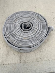 4 3/8"  wide (white) Fire hose for boat docks, abrasion protection. 10’ length