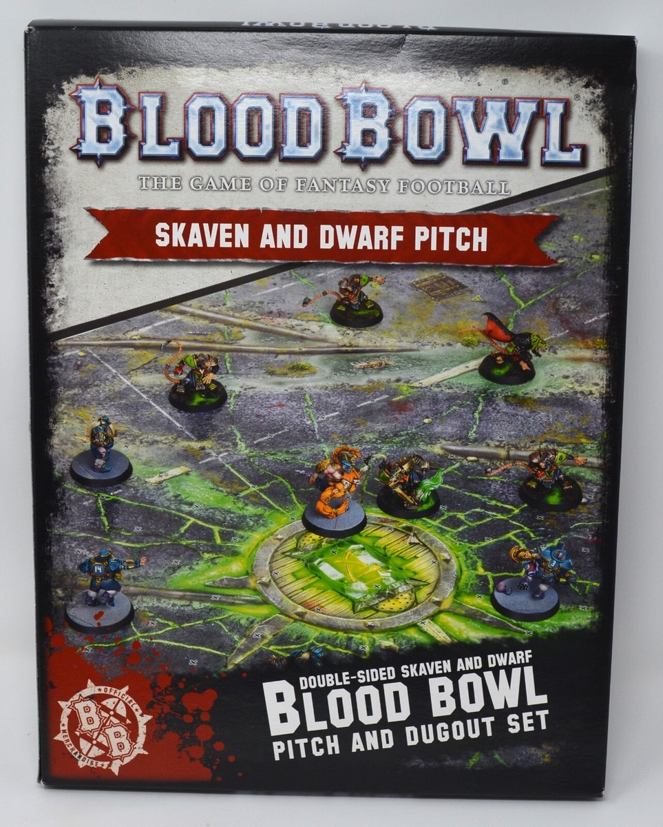 【BLOOD BOWL】オゴウルチーム ピッチ＆ダグアウト Blood Bowl Pitch and Dugout Sets Multi-Listing Rare and OOP