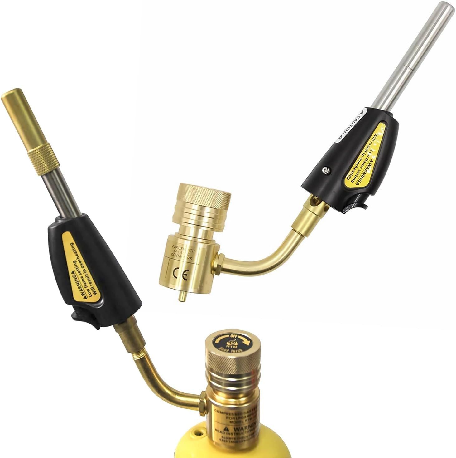 Turbo Torch Tips, 2 Pack Torch Swirl, MAP-Pro/LP Gas, Self Lighting, Gas Self...