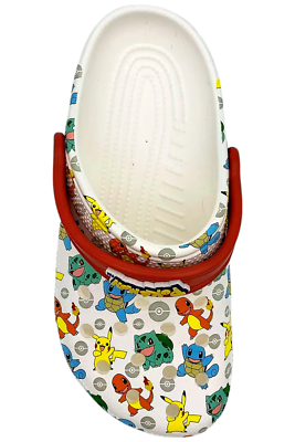 Crocs Kid's Unisex Classic Pokemon Clog White/Multi | eBay