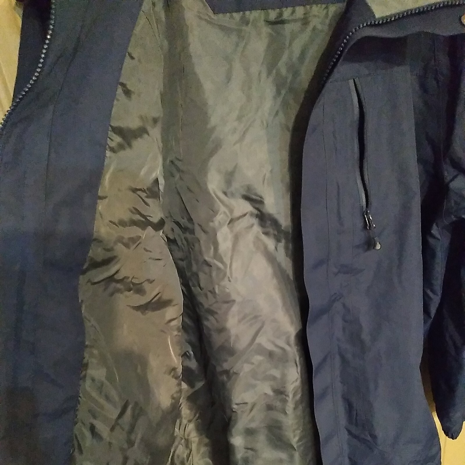 Camel Crown Mens Z8W231159 Navy & Gray 3 In 1 Windbreaker Jacket Size M