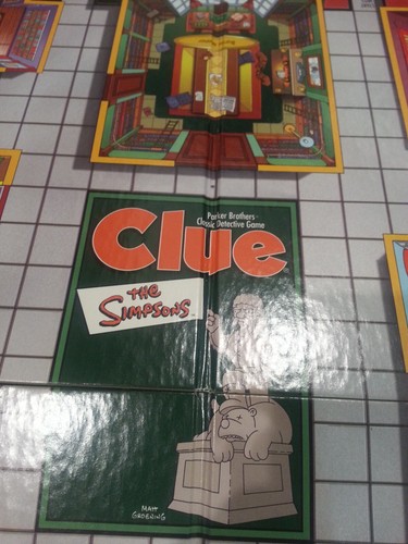 The Simpsons Clue 2nd Edition Board Game Complete Parker Brothers Hasbro 2002 - Picture 12 of 13