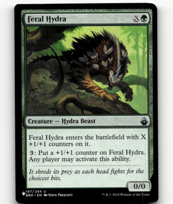 MTG Feral Hydra #197 - The List Reprints (Mystery Booster 2)