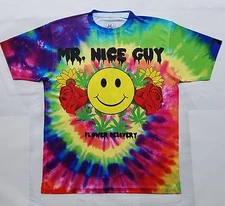 Mr Nice Guy T Sublimated shirt Marijuana weed tie dye green hemp canibus flower 
