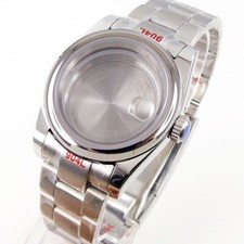 36mm/39mm Fit NH35A NH36A MIYOTA PT5000 Watch Case Sapphire Glass Polished Bezel