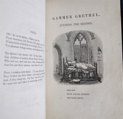 Gammer Grethel, German Fairy tales, Brothers Grimm, 1839, Cruikshank - Foto 9 di 12