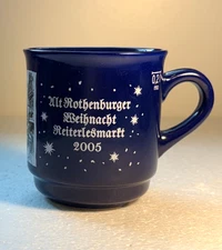 2005 German Rothenburger Weihnacht Reiterlesmarkt Christmas Mug