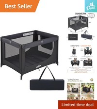 Portable Foldable Baby Crib - Lightweight Travel Playpen for Infants Toddlers