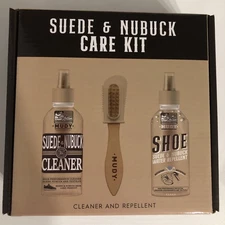 SUEDE SHOE CLEANER & NUBUCK SHOE CLEANER & WATER REPELLANT KIT & 4 SIDED BRUSH