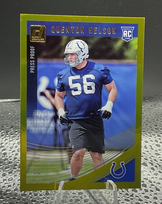 2018 Donruss Quenton Nelson Indianapolis Colts Rookie Gold #/50 Press Proof 351