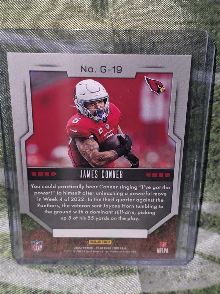 2022 Panini Playbook James Conner Grounding #G-19 - Image 2 of 2
