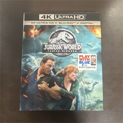 Jurassic World Fallen Kingdom 4K UHD Blu-ray + Blu-ray + Digital PG-13 SEALED