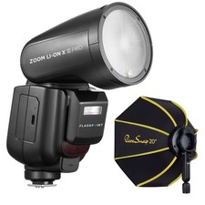 Flashpoint Zoom Li-on X PRO R2 TTL On-Camera Round Flash Speedlight For Nikon G