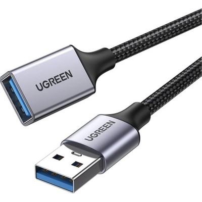 USB Verlängerung Kabel 3.0 0,5m USB Extension Kabel A auf A Nylon Aluminium