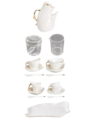 Seletti Ichendorf Milano Meltdown Tee/Kaffee Schmelzset BRANDNEU UVP 470,00 £