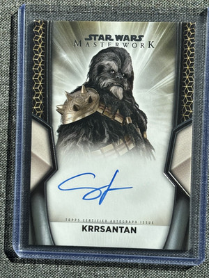 2025 Topps Star Wars Masterwork On Card Auto Carey Jones Krrsantan