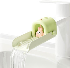 Faucet Extender for Kids Toddler Sink Handle Bunny Anti Splash Color Change