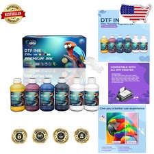 DTF Ink 250ML Combo Pack - Vibrant PET Film Heat Transfer Printing