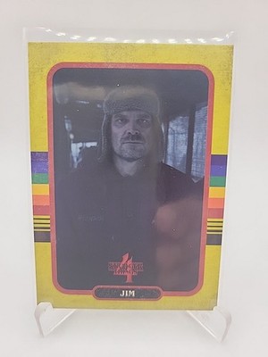 Jim #15 Stranger Things 4 Zerocool 2023 Yellow Parallel Trading Card