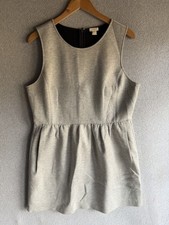 J Crew Dress Womens XL Gray Minimalist Career Short Basic Essential