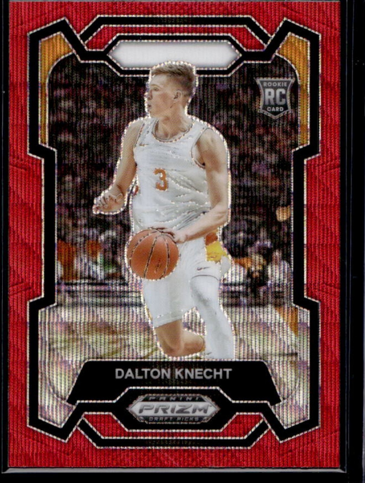 2024 Prizm Draft Picks Dalton Knecht RC Red Wave #50 Volunteers