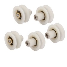 23mm plastic wheel slide glass roller holder rolling pulleys 5pcs