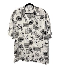 Wrangler White Short Sleeve Collared Button Down Western Shirt NWT Men  s Large