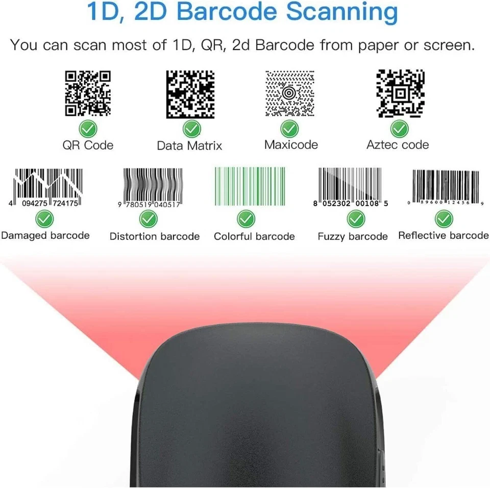 1-2PCS Zebra DS9308-SR00004ZZCN 1D/2D QR Presentation Handheld Barcode Scaner - Bild 3 von 4