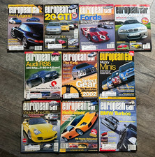 EUROPEAN CAR Magazine 2002 2003 10pc Lot Car Magazine Sports Car Lot Collection