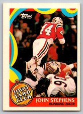 1989 Topps #9 John Stephens 1000 Yard Club