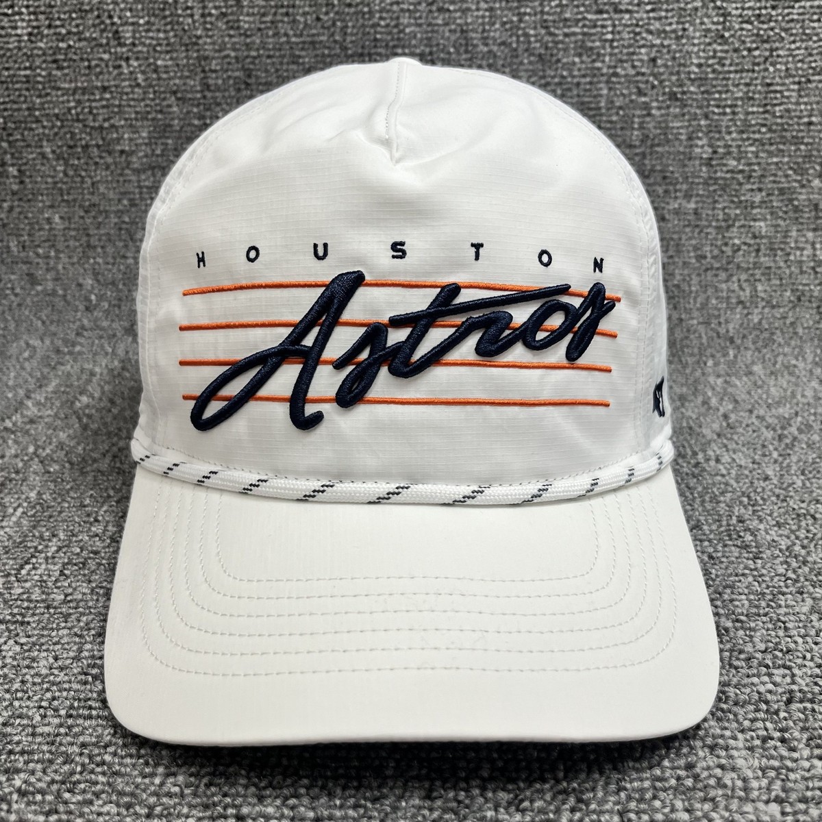 New '47 Brand Houston Astros Hitch Rope Snapback Hat White Adjustable Cap