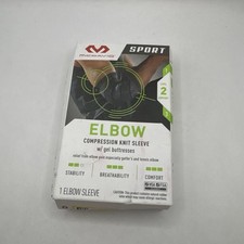 McDavid Sport ELBOW Compression Knit Sleeve - Size S/M - BLACK NEW in box