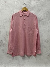 Loro Piana Linen Flax Long Sleeve Polo Shirt