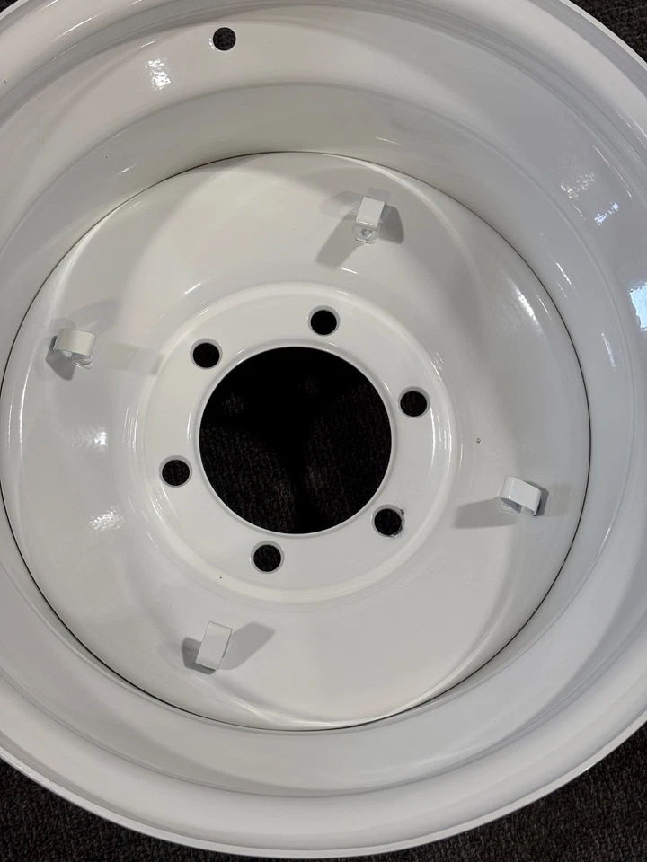 U.S. Wheel 15x10 Gloss White Rat Rod Wheel 6x5.5; Blem, Single - Image 3 of 4