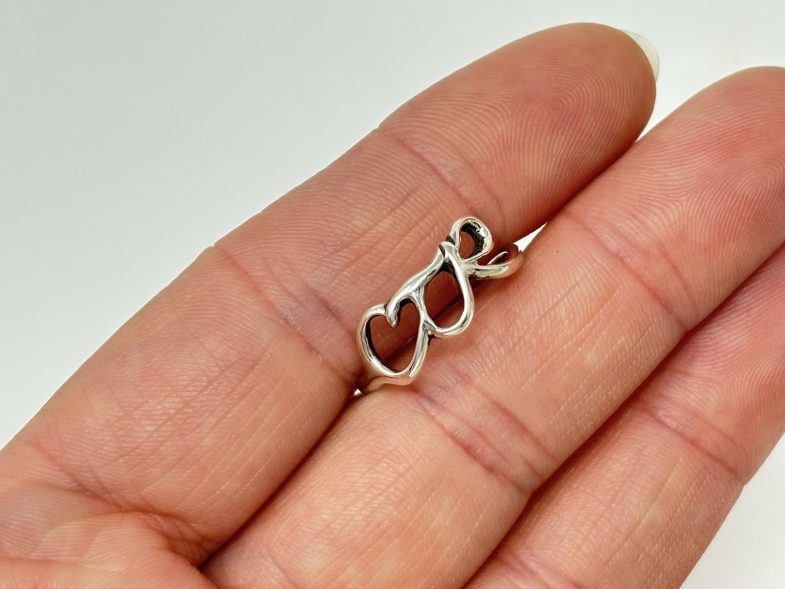 Sterling Silver CTR Choose the Right Script Ring … - image 3