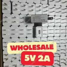 Bulk Lot 5V 2A USB Port Jack Wall Charger 5 Volt v 2 Amp AC to DC Power Adapter